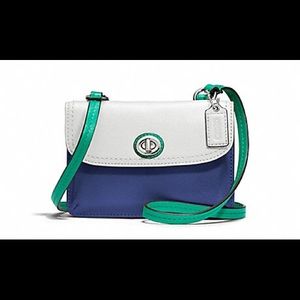 Retired NWT Coach Dylan Crossbody- Blue/White